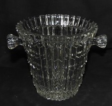 Joli SEAU A GLACONS en CRISTAL (hauteur : 12 cm, très bel état)