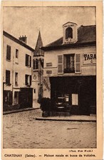 CPA Chatenay Maison natale et buste de Voltaire (1314705)