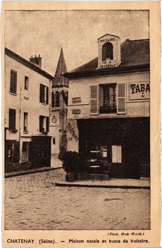 Cpa chatenay maison natale - chatenay,