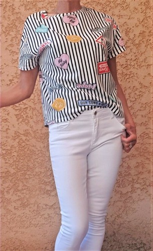 Top zara rayé motifs - zara, et