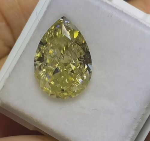 Bague diamant jaune canari