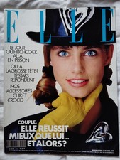 French Magazine Elle Oct.1988 Cover Roberta Chirko by Oliviero Toscani 