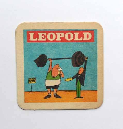 Sous bock bière leopold - bière,