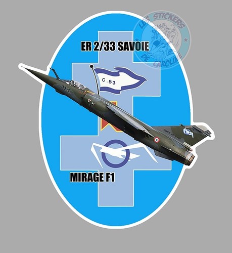 Autocollant mirage avion er - autocollant,