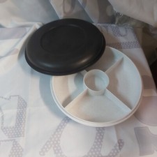 Tupperware plateau apero noir et blanc chiné vintage 