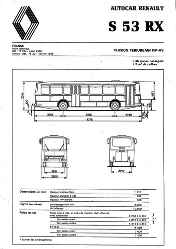 Renault autocar rx - 53,