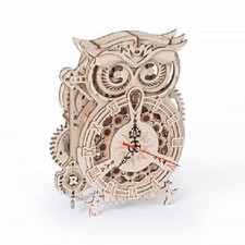 Robotime Horloge Puzzle 3D Bois Chouette Beige LK503 Édition Japonaise avec...