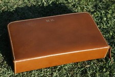 Trousse nécessaire toilette cuir anglais M.H. Vintage English Leather Case 