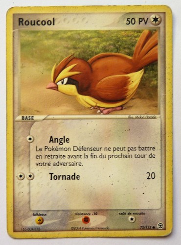 Carte pokémon france roucool - pokémon,