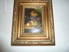 nature morte à huile sur