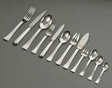 Ménagère Couverts Art Deco Papyrus Dinard Argent Jean Puiforcat Sterling Silver