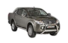 Pare Buffle Pour Mitsubishi L200 Double Cab 2015-18 Homologue Inox Ø 76