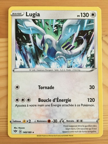 Carte pokémon rare lugia - carte,