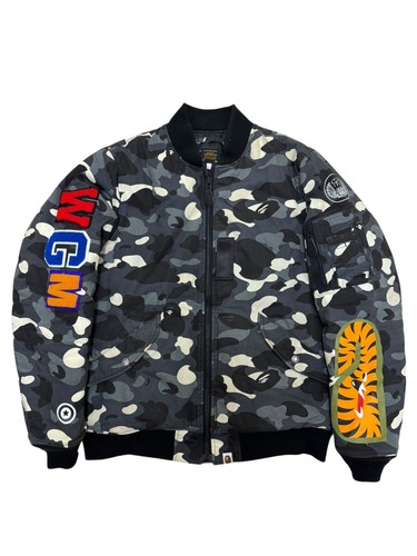 Size large bape grey camo - grey,