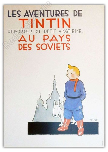 Affiche hergé tintin - affiche,