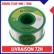 Bobine Fil à Souder Étain Sans Plomb 1mm 100g Soudure au Fer Soudage Electrique