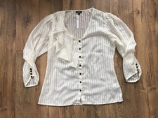 Chemise transparente crème ASOS taille 14