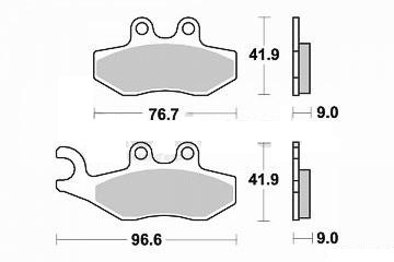Plaquette frein piaggio mp3 - plaquette,