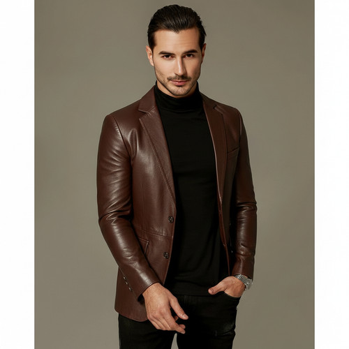 Chaud veste cuir - chaud,