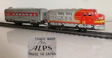 Train ALPS Santa Fe à piles Echelle HO Made in Japan battery operated Japan 1960
