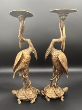 Christophe Fratin (1801-1864) Paire De Bougeoirs Animaliers XIXe Siècle Signé