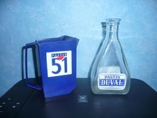 Carafe Pastis Duval liqueur + pichet pastis 51