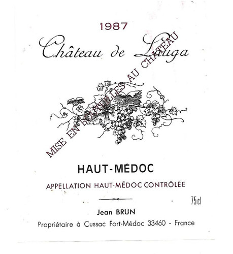 Etiquette vin haut médoc - vin,