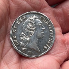 Louis xv - jeton royal (argent) - "tresor royal" - 1750 - TTB+ ! rare !