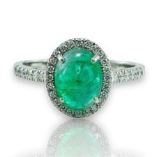 Bague Platine - 2.83ct. tw. Émeraude - Diamant - Bague de mariage