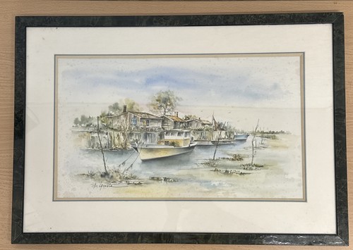 Peinture encadré bassin - encadré,