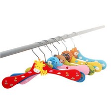 5 Pcs Cintre Bois Enfant Pour