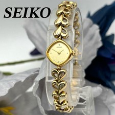 Montre-Bracelet Femme Ancienne Coeur Or SEIKO Quartz Analogique Vintage Class...