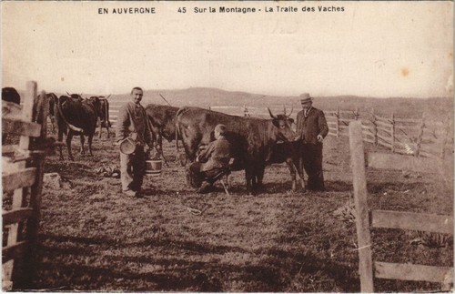 Cpa auvergne sur la - en,