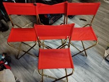 LOT DE 4 CHAISE DE CAMPING LAFUMA CHANTAZUR ANNEES 70 VINTAGE
