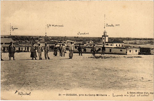 Cpa oujda pris camp - du,