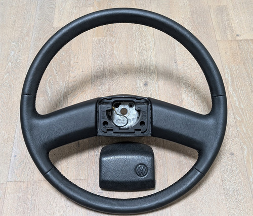 New leather steering wheel - new,