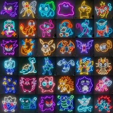Panneau néon LED anime salle