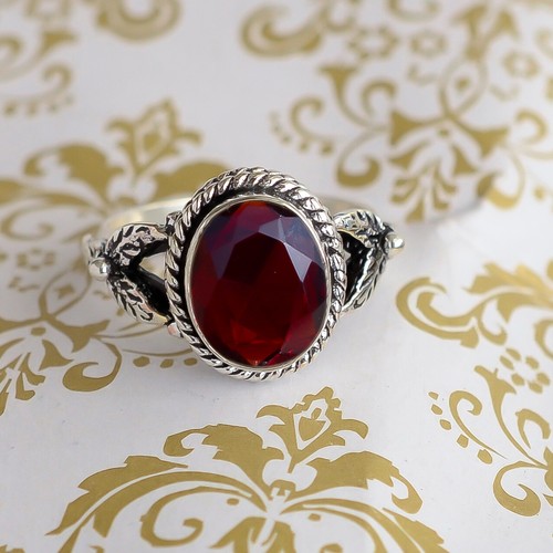 Garnet cut astrological 925 - ,