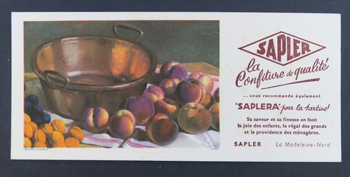 Buvard confiture sapler - buvard,