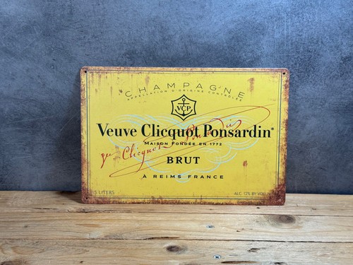 Plaque métal veuve - plaque, clicquot