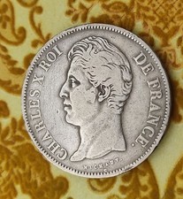 5 francs CHARLES X  1827 H