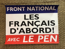 Affiche FN FRONT NATIONAL LE