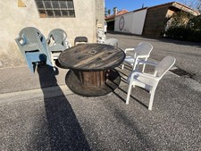 Table bar en bois et métal