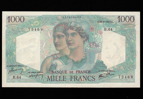 France 1000 francs 1945 - 1000,