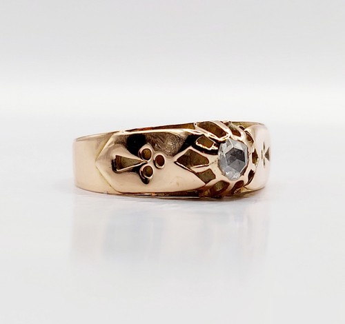 Bague jonc bombé - , antique