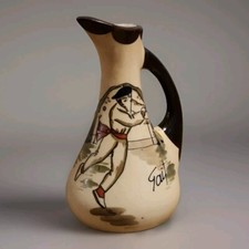 Joli petit vase 11 cm GRES D'ART BASQUE "GAITAUD.R" Arcachon 