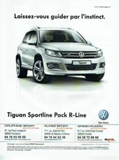 Publicité Advertising 1220 2012   Volkswagen Tiguan Sportline Pack R-Line vw