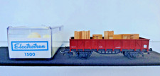 ELECTROTREN 1500 HO Wagon Tombereau Avec Chargement Caisses  RN 1/87 1:87