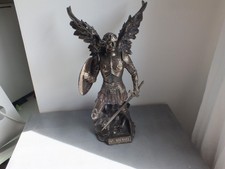 ARCHANGE SAINT MICHEL AU DEMON 32 CMS FACON BRONZE STATUETTE VERONESE