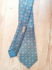 HERMES Paris, Cravate vintage 100 % Soie, 140 cm.